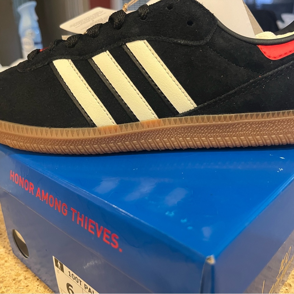 Adidas Classic Black Suede Sneakers